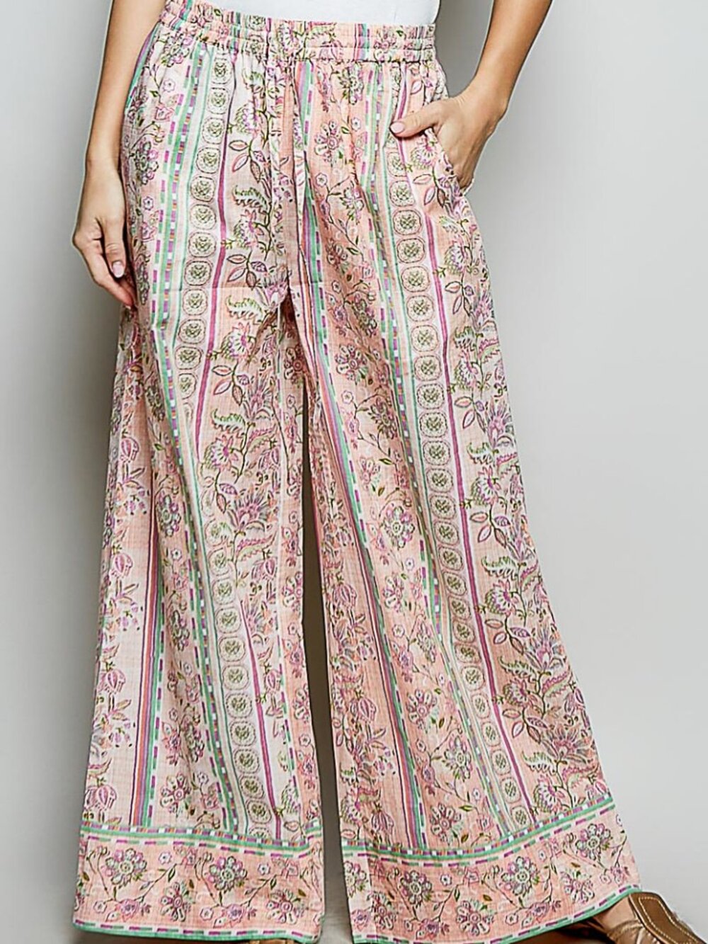 Vintage Inspired 100% Cotton Soft Floral Pant